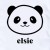 Personalised Panda Baby Name Bodysuit