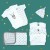 Newborn Baby Clothes Starter Gift Set - Stars