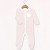 Baby Mori Blush Pink Stripe Sleepsuit