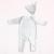 Grey & White Star Print Baby Outfit Set