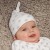 Baby Bunting Grey Star Print Knotted Hat
