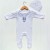 Newborn Baby Clothes Set, White Rabbit Print