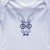 Newborn Baby Sleepsuit, White, Bunny Face Print