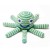 Pebble Fairtrade Crochet Octopus - Aqua Stripe