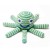 Pebble Fairtrade Crochet Octopus - Aqua Stripe