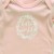 Newborn Baby Girls Bodysuit, Blush Pink, Hello World Print