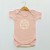 Newborn Baby Girls Bodysuit, Blush Pink, Hello World Print