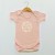 Newborn Baby Girls Bodysuit, Blush Pink, Hello World Print