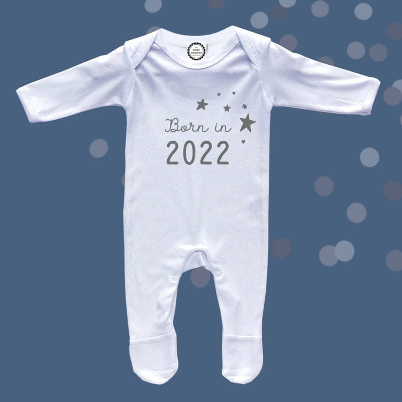 'Born In 2022' New Baby Sleepsuit