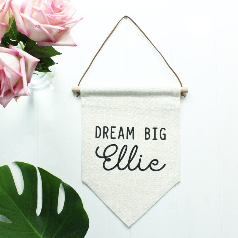 Personalised Baby Bedroom Pennant Flag