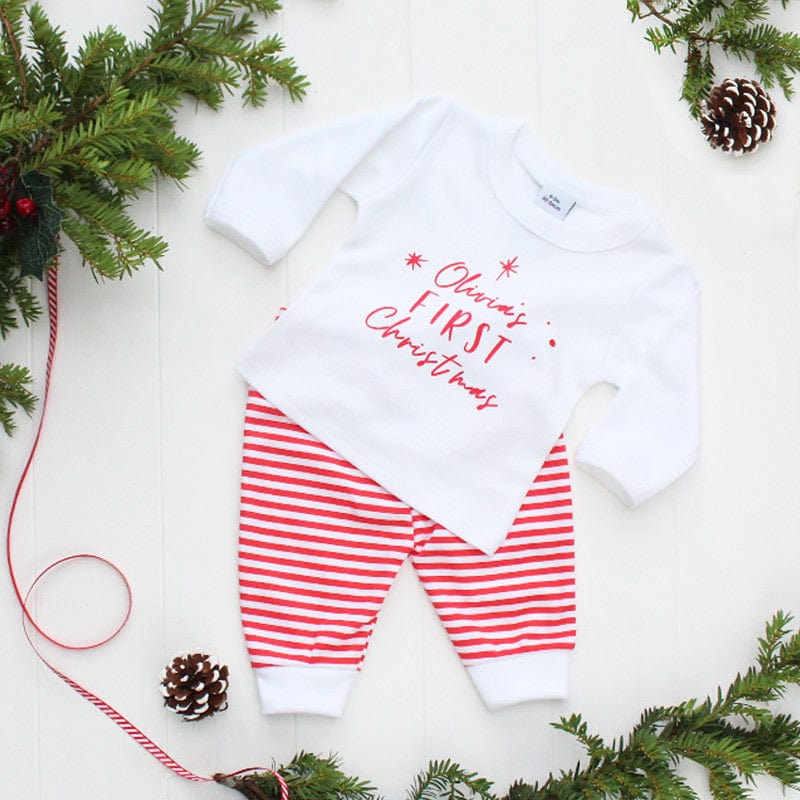 Baby's First Christmas T shirt and Leggings Set